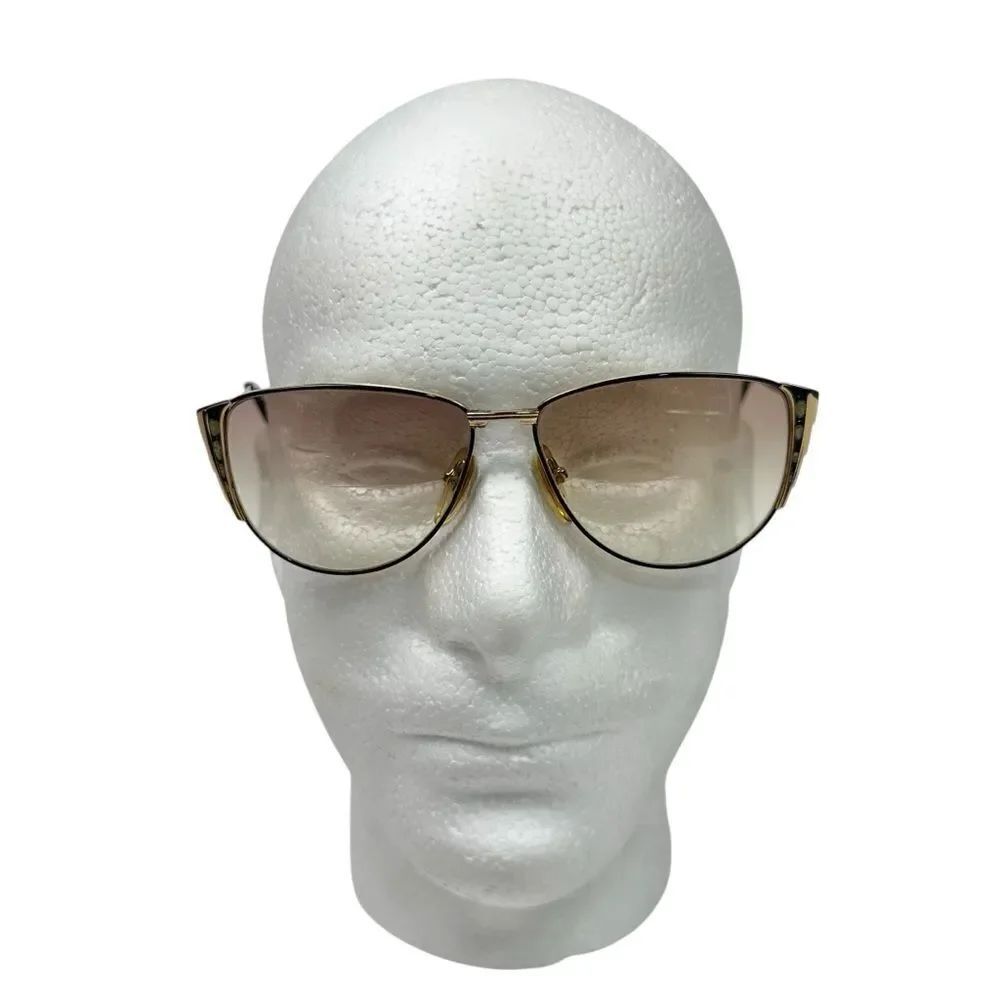 Vintage Womens Cereda Eyeglasses Readers Unique Oval Gold Japan